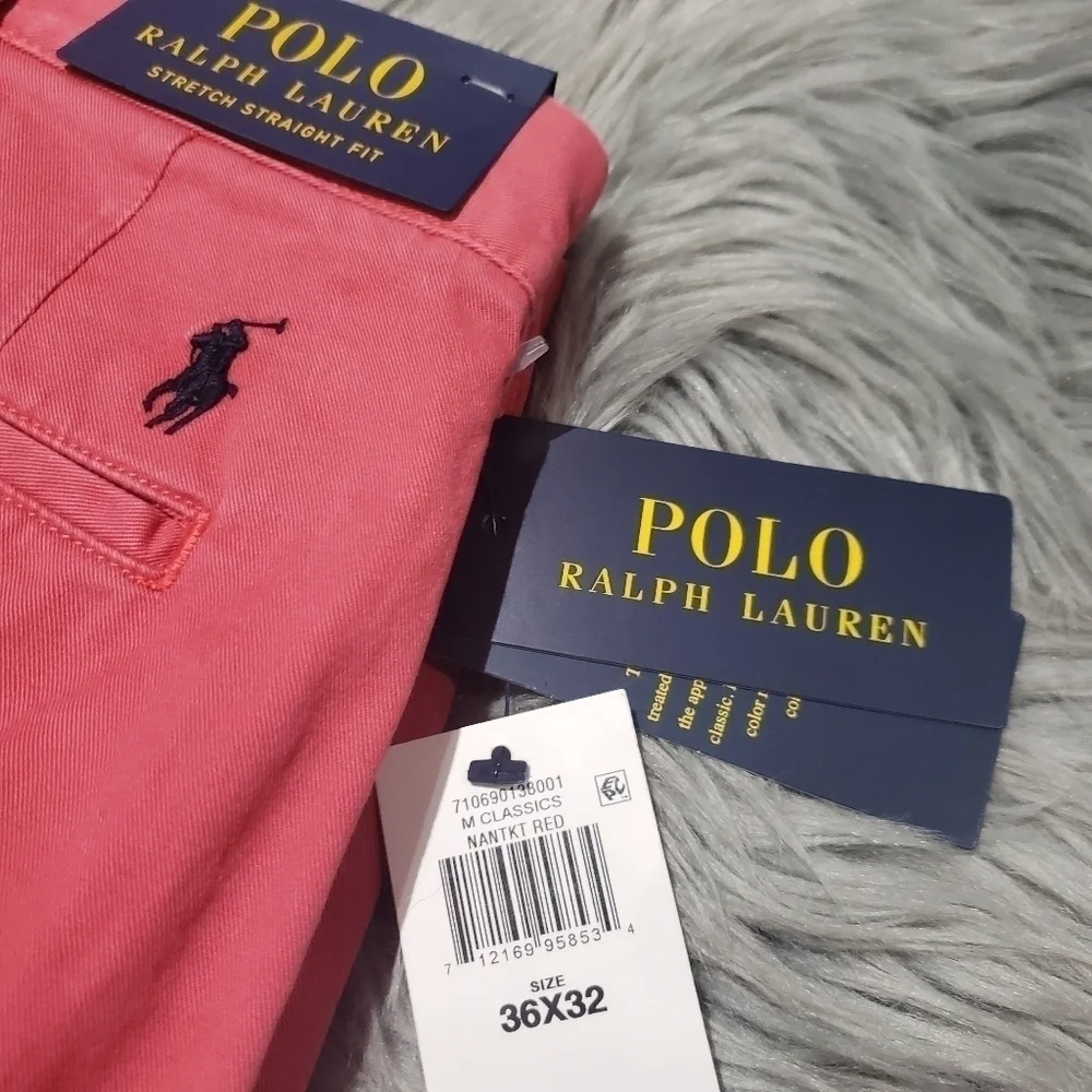 NWT Polo Ralph Lauren Stretch Straight Fit Chinos